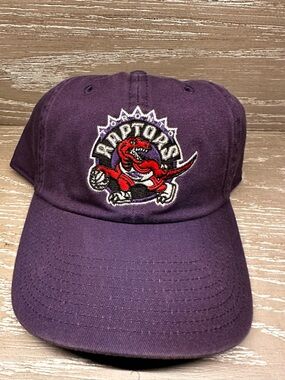 Mitchell & Ness Purple Cap with Red Script Logo